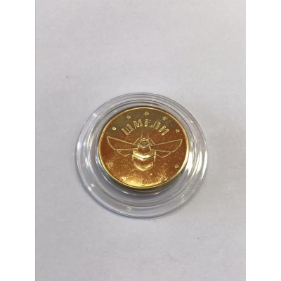 Монета сувенирная с логотипом (Шмель), 2020г.